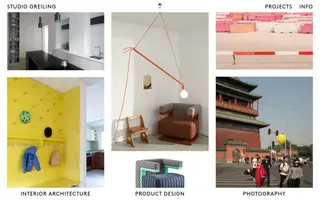 Studio Greiling homepage website preview