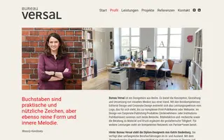 Bureau Versal homepage website preview