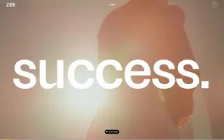ZEE Agency homepage website preview