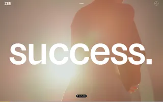 ZEE Agency homepage website preview