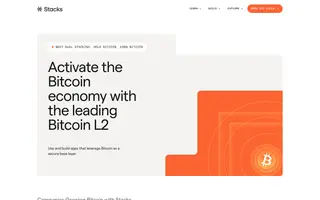 Stacks homepage website preview