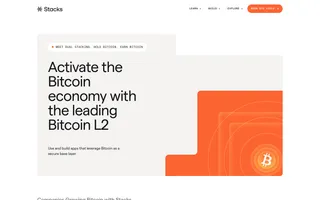 Stacks homepage website preview
