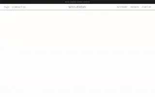 Maya Jewelry homepage website preview