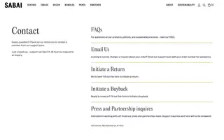 Sabai homepage website preview