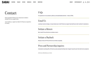 Sabai homepage website preview