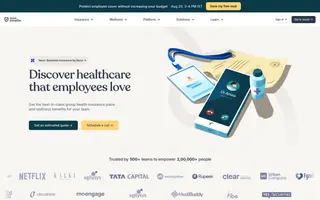Nova Benefits homepage website preview