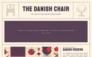 The Danish Chair homepage website preview