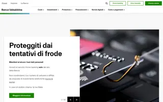 Banca Valsabbina homepage website preview