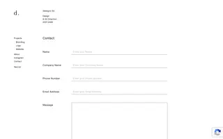 desegno ltd. homepage website preview