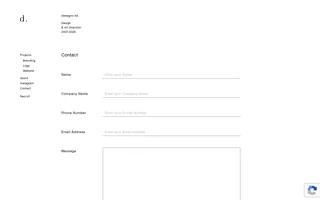 desegno ltd. homepage website preview