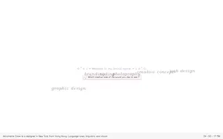 Antoinette Chow homepage website preview