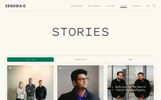 Sequoia Capital homepage website preview