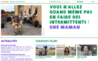 Le Vidéobus homepage website preview