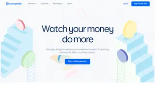 Cowrywise homepage website preview