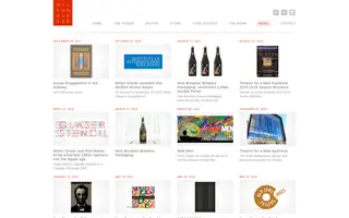Milton Glaser homepage website preview