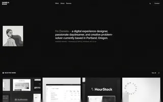 Daniela Rivas homepage website preview