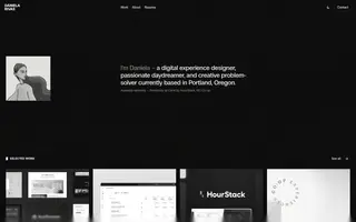 Daniela Rivas homepage website preview