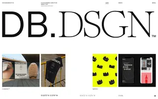 Davide Baratta homepage website preview
