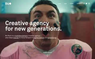 84.Paris homepage website preview