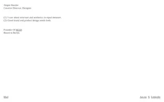 Jürgen Hassler homepage website preview