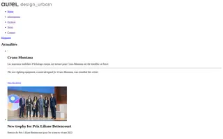 Aurel Design Urbain homepage website preview