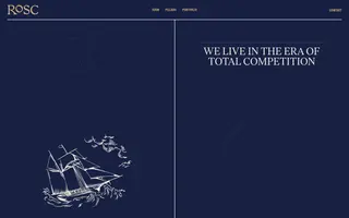 Rosc homepage website preview