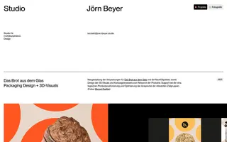 Studio Jörn Beyer homepage website preview