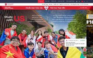 Van Lang University homepage website preview