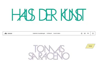 Haus der Kunst homepage website preview