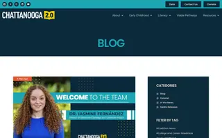 Chattanooga 2.0 homepage website preview