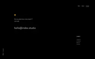 Index homepage website preview