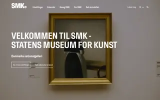 Statens Museum for Kunst homepage website preview