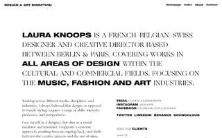 Studio Laura Knoops homepage website preview