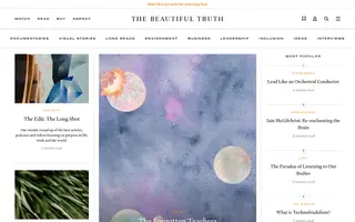 The Beautiful Truth homepage website preview