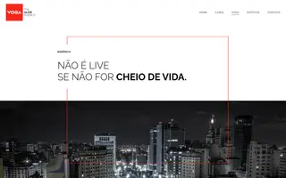 Voga homepage website preview