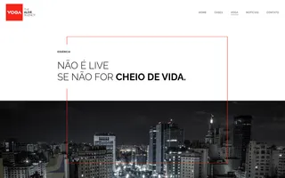 Voga homepage website preview