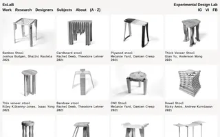 ExLab homepage website preview
