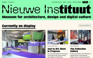 Het Nieuwe Instituut homepage website preview
