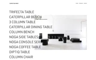 Christian Woo homepage website preview