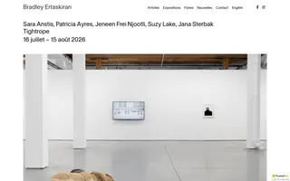 Bradley Ertaskiran homepage website preview