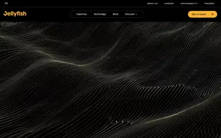 Jellyfish homepage website preview