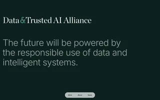 Data and Trust Alliance homepage website preview