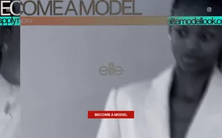 Elite Model Look homepage website preview
