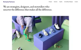 Richards Partners homepage website preview