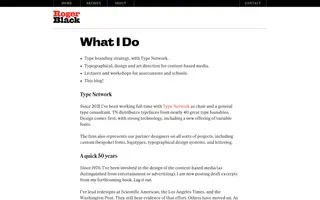 Roger Black homepage website preview