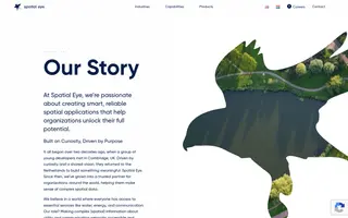 Spatial-eye homepage website preview