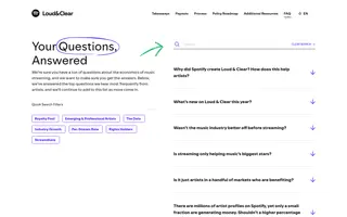 Loud & Clear homepage website preview