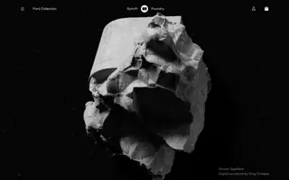 Schrift Foundry homepage website preview