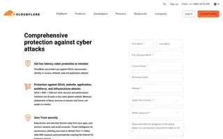 Cloudflare Workers Platform homepage website preview