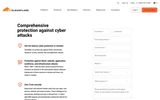 Cloudflare Workers Platform homepage website preview